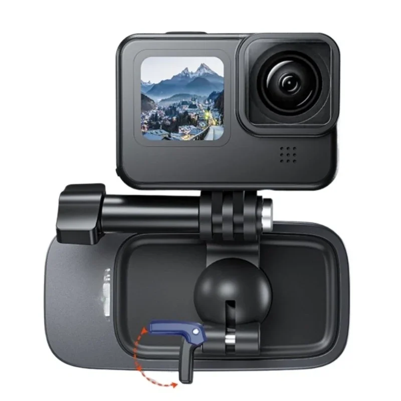 

Magnetic universal ball head backpack clip for gopro insta360 action camera bag