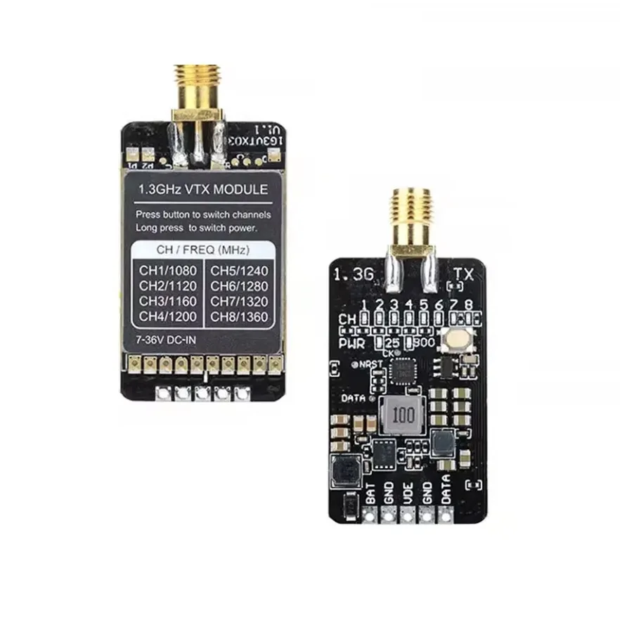 VoidFly1.2G Image Transmission 1.3G 800MW Crossing Machine FPV Analog Transmission/Reception Module Including Antenna Transc