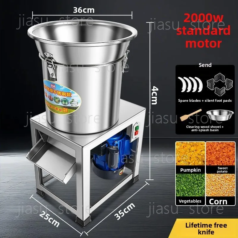 Household Forage Chopper Animal Feed Crusher Grass Cutter Shredder for Chicken Pig Farming Vegetable Cutting