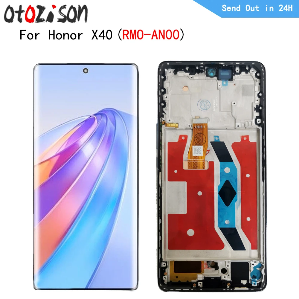 

6.67" AMOLED Display For Huawei Honor X40 RMO-AN00 LCD With Frame LCD Screen Touch Digitizer Assembly Replacement For Honor X40