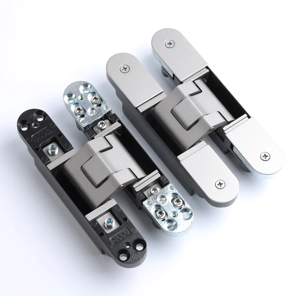 

Heavy-Duty 3D Adjustable Zinc Alloy Door Hinge Modern Design 3D Internal Bisagras for Concealed Invisible Hidden Internal Doors