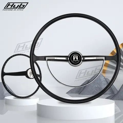 JDM 15Inch Steering Wheel 400mm Black Classic Ivory White For Volkswagen Beetle Vintage Steering Wheel
