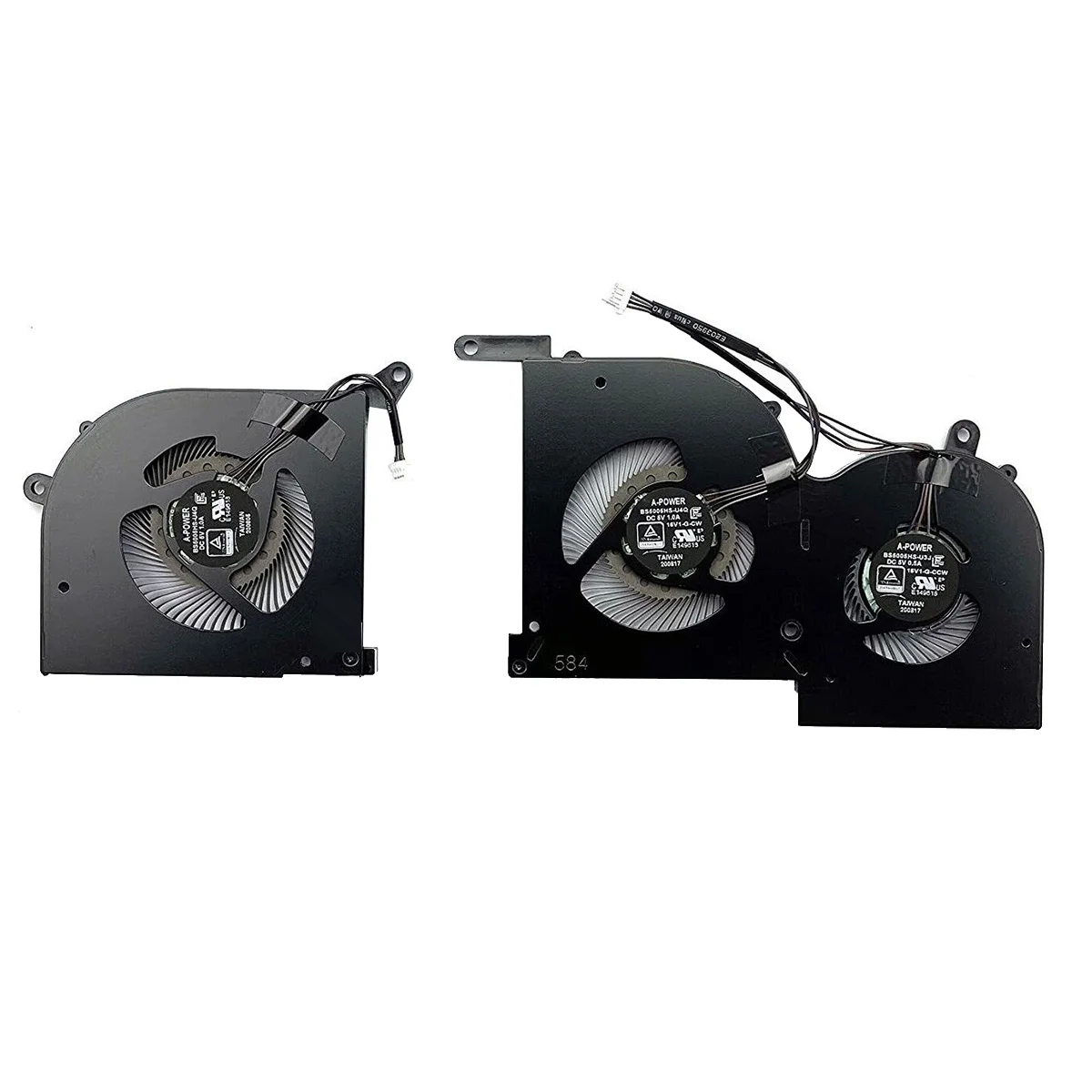 Laptop CPU & GPU Cooling Fan for GS66 Stealth 10SD 10SGS 10SFS 10SF 10SE -16V1 -16V2 WS66 P66 Cooler Radiator