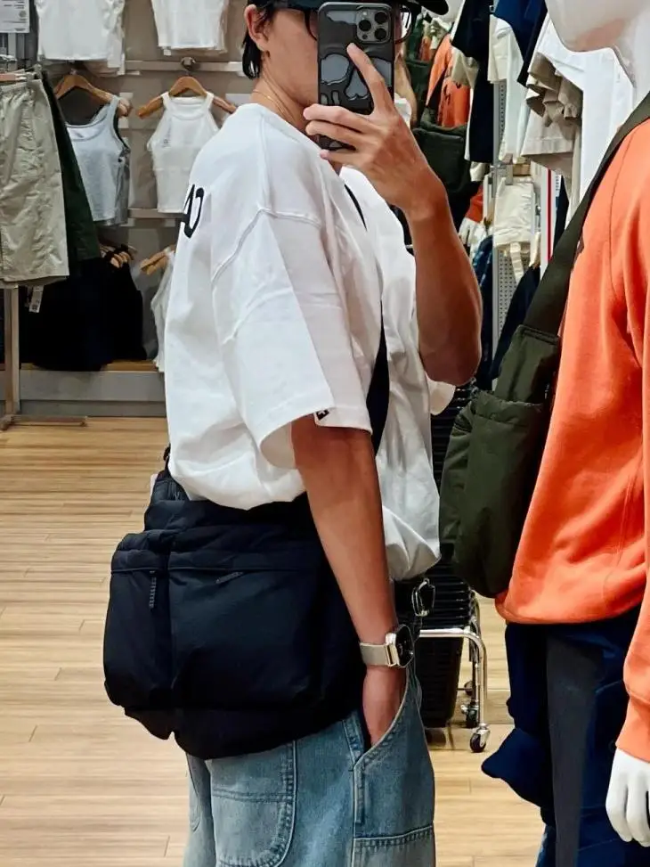 Casual Large Capacity Sports Crossbody Bag Single Shoulder Bag Computer Bag with Multiple Pockets for Real Store Youth