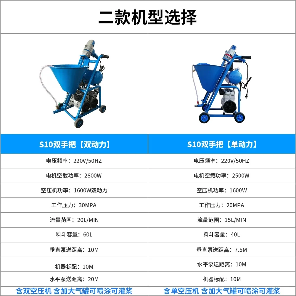 S10 polyurethane spraying machine JS911 cold bottom oil cement multi-functional waterproof