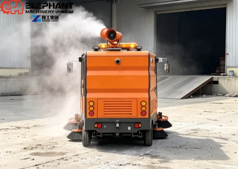 4‑Wheel Fully Enclosed Road Sweeper Electric Industrial Cleaner For Public Street Pavement Sand And Garbage Sweeping