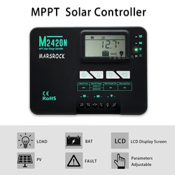 50A MPPT Solar Charge Controller 12V 24V 36V 48V sealed and Lithium battery Bluetooth APP monitor negative grounded max 3.2KW