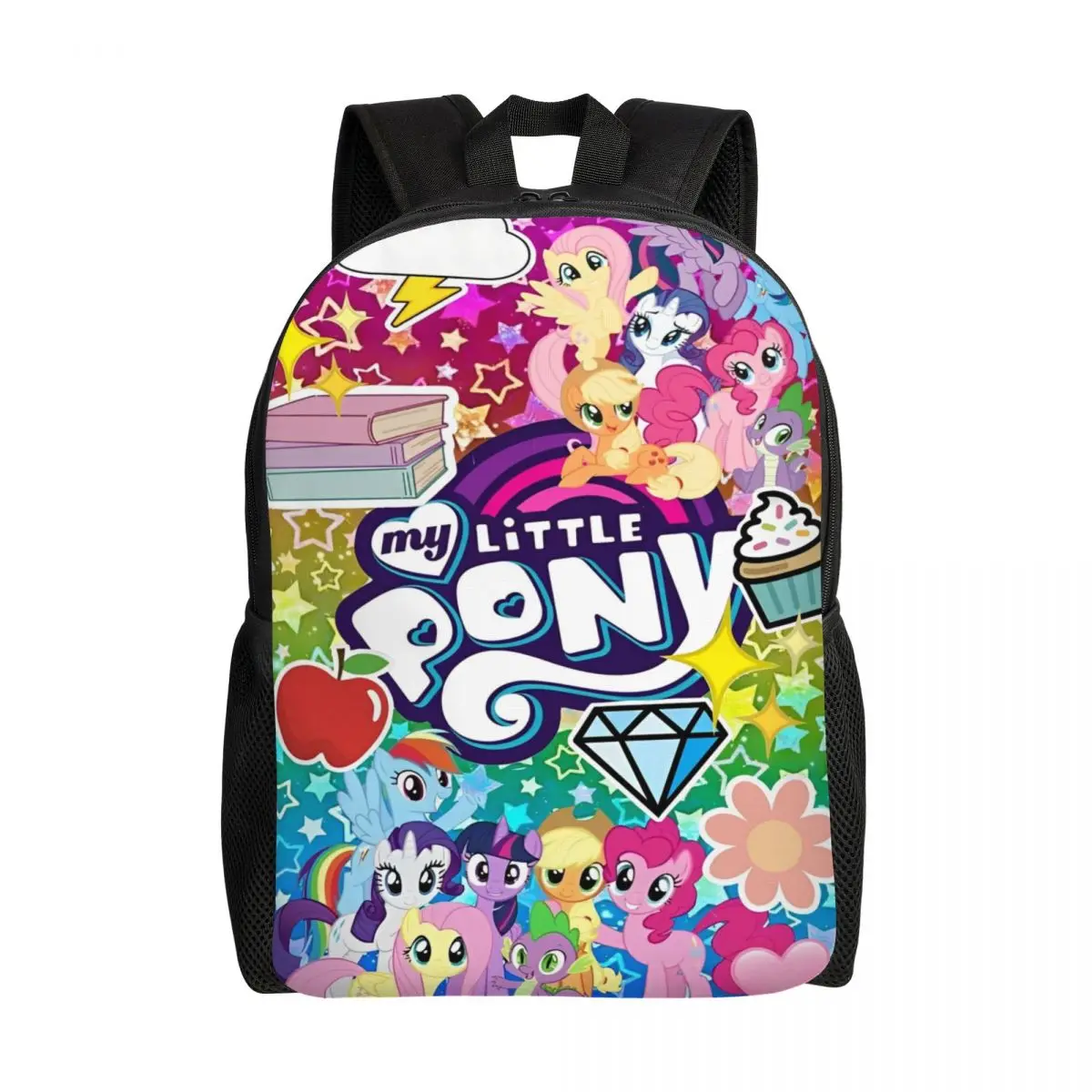 

Children's My Little Pony Cartoon Backpack Preschool Kindergarten School Bags for Boys and Girls