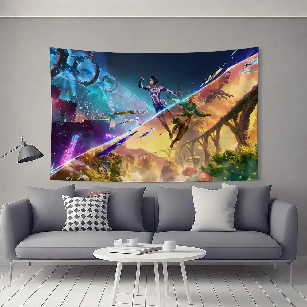 Game S-Split Fiction Tapestry Tapestry Flat Polyester Wall Hanging, Cozy Kids Bedside Decor Healing Home Accent Gift Wall Art