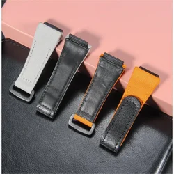 For RICHARD MILLE RM50 RM53 Nylon canvas waterproof men's watch strap Ring buckle leather Bracelet Screw style watchband 25mm