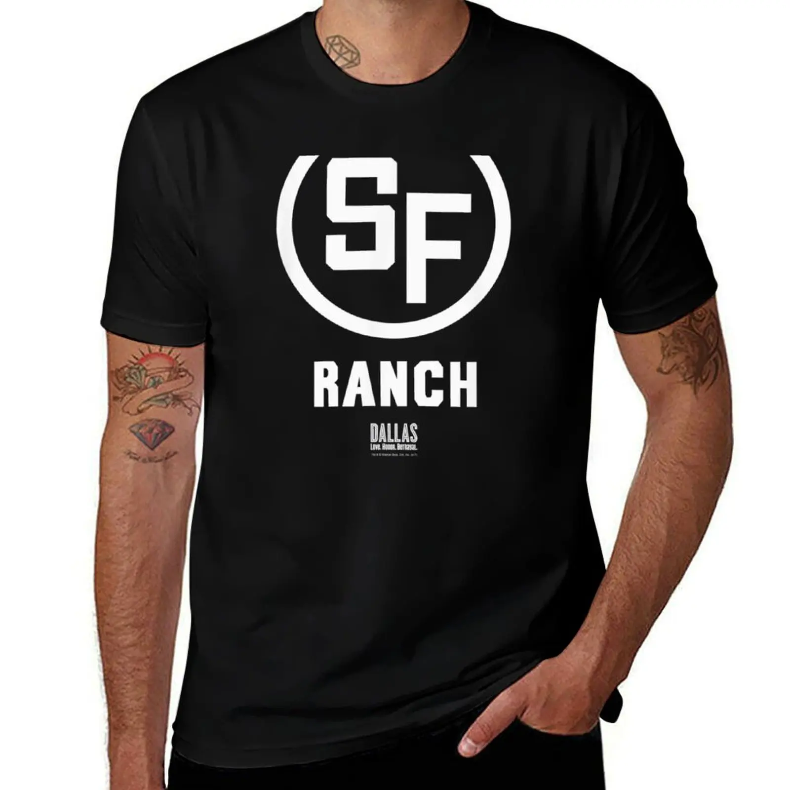 

Dallas TV Series Southfork Ranch T-Shirt Sports Casual Breathable Tee Shirt
