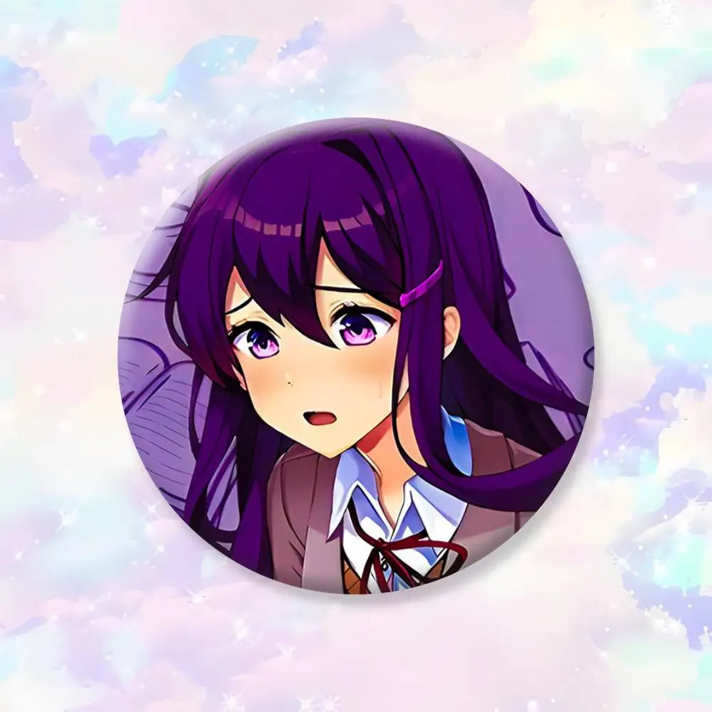 DDLC Girl Y-Yuri Abzeichen, kreative Anstecknadeln aus Weißblech, Brosche, Abzeichen für Kleidung, Rucksack – Detail 11