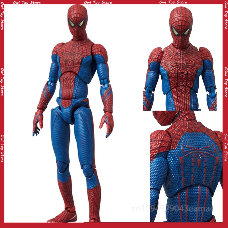 Spiderman Mafex 001 Peter Parker Andrew Garfield Figures The Amazing Spider-Man Action Figure Shf Spiderman Toy Birthday Gifts