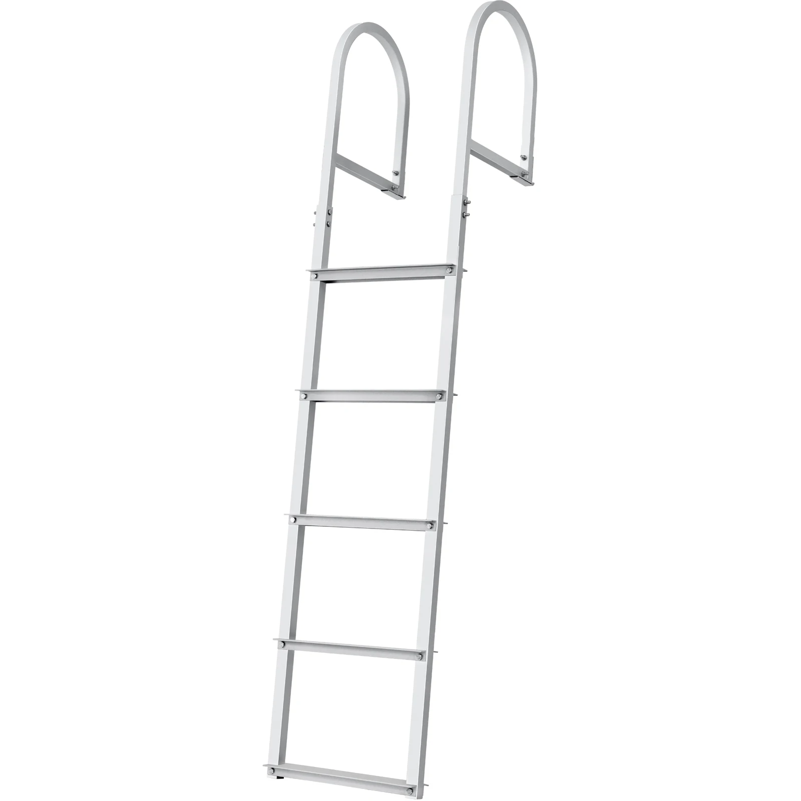 

SucceBuy 3/4/5 Steps Removable Dock Ladder 350/500Lbs Load Pontoon Boat Ladder with Rubber Mat for Lake, Marine Boarding, Pool