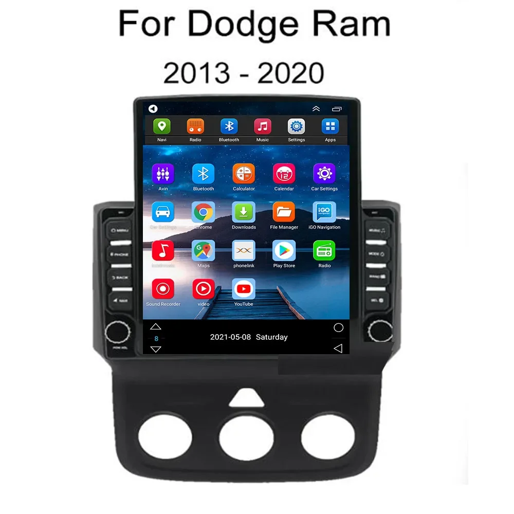 

Android 14.0 Carplay для Dodge Ram 1500 2500 3500 2013-2050 Автомобильная стереосистема Автомобильный радиоприемник GPS-навигация Аудио Мультимедийный DVD-плеер