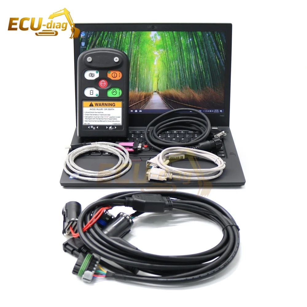 For Bobcat 92.07 Software Scanner Diagnostic Kit (RST) Truck Skid Steer Loader Excavator Diagnostic Tool with T480 Laptop