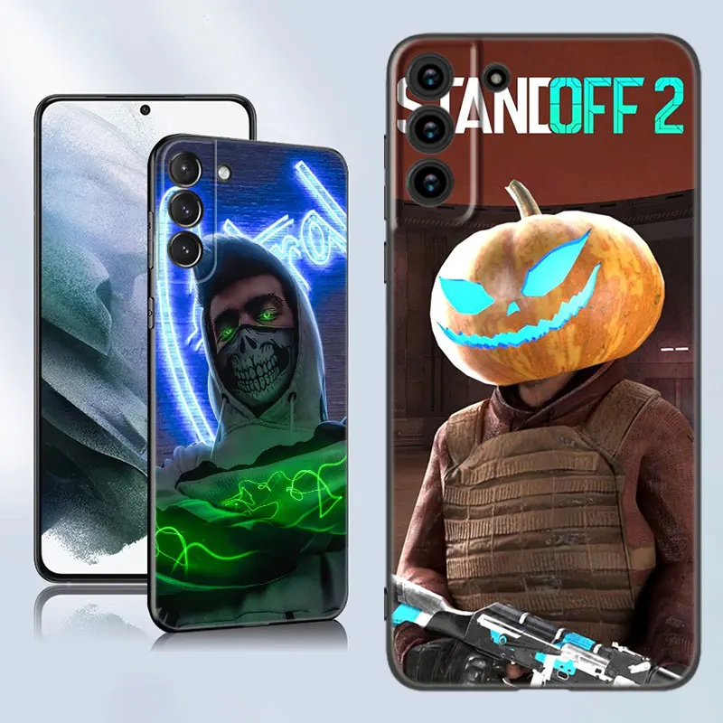 Game Standoff 2 Black Silicone Phone Case For Samsung Galaxy S23 S21 S20 FE S24 S22 Ultra S10E S10 S9 S8 Plus