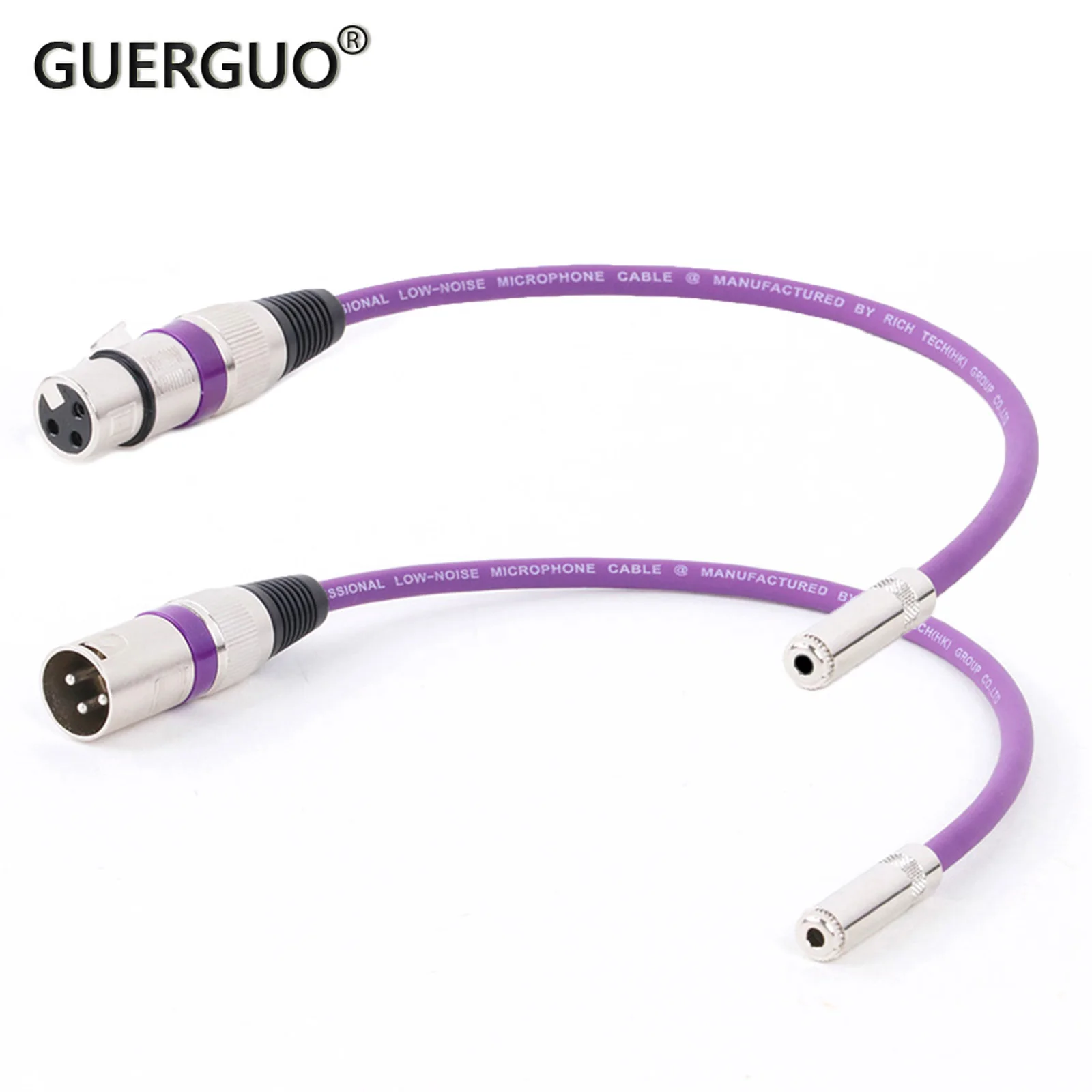 

1PC Colorful 3.5mm to XLR Cable 3-Pin XLR Male/Female Audio Line 3P XLR CANNON 3pin AUX Line Wire Cord Converter 0.3M-25M