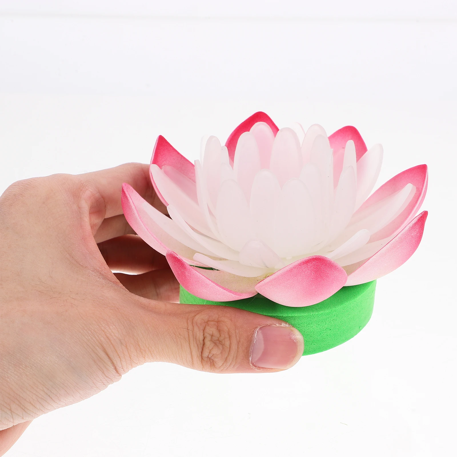 

2pcs Led Lotus Blessing Decorative Small Night Colorful Temple Ceremony Meditating Ornament