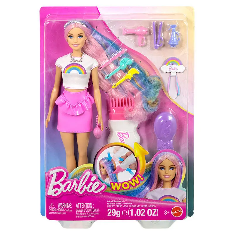

Новый Оригинальный Набор для Укладки Волос и Раскрашивания Barbie Fashion DIY Sparkle JJP07 – Идеальный Подарок, Декор для Стола, Коллекционная Кукла-Игрушка для Девочек