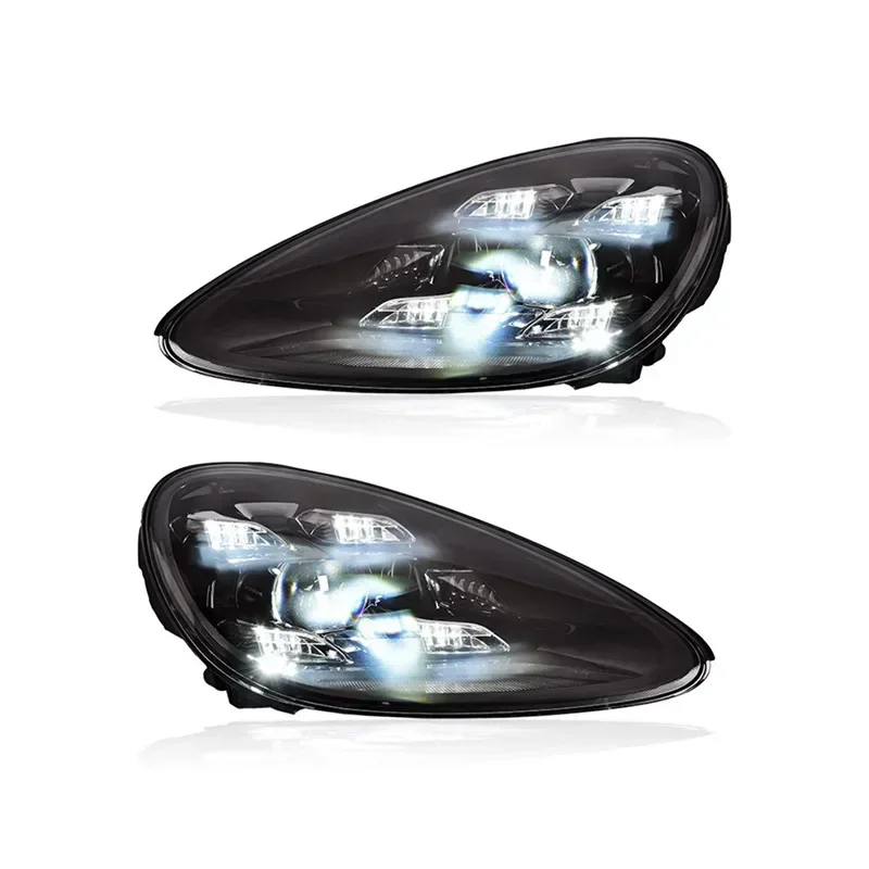 LXBY 2PCS Headlamps Assembly For Porsche Cayenne 2011 2012 2013 2014 LED Headlights Upgrade Led Matrix Front Lights Car Accessor view 4