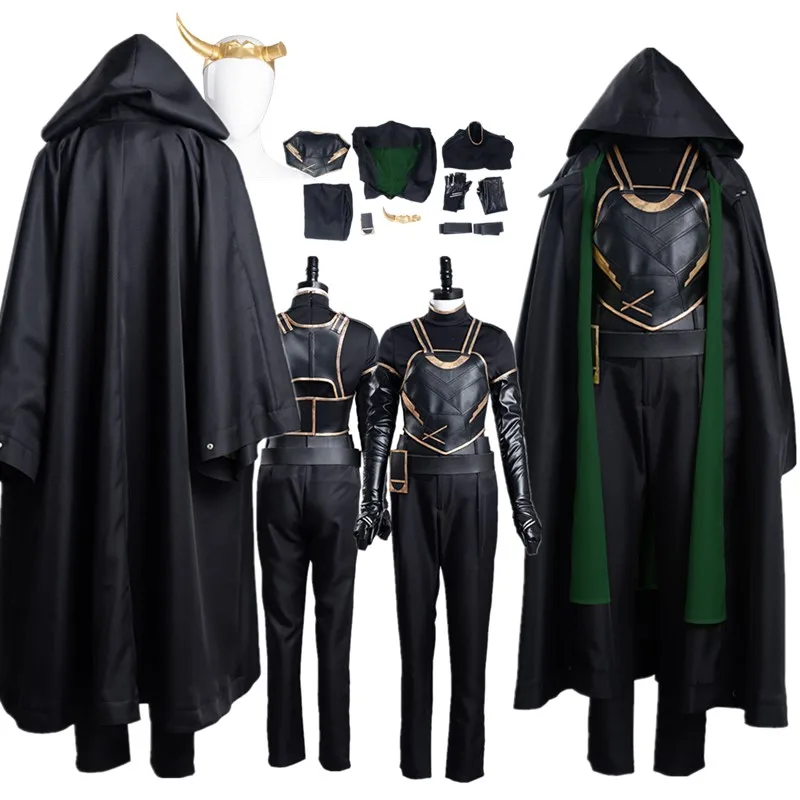 

Sylvie Cosplay Costume TV Fantasy Adult Women Uniform Top Pants Cloak Headband Outfits Halloween Carnival Party Battle Suits