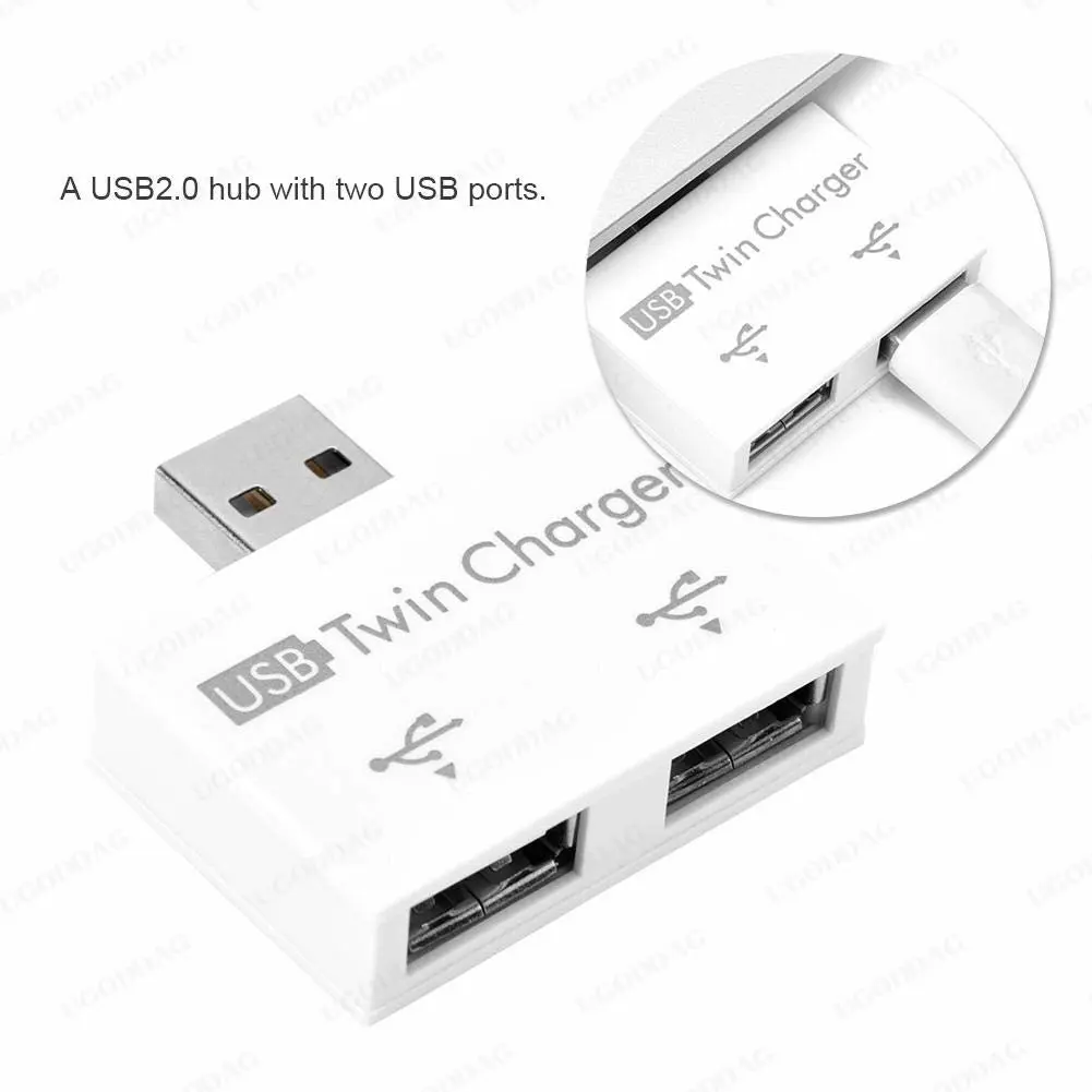 USB 2,0 адаптер-разветвитель для двух Портов USB