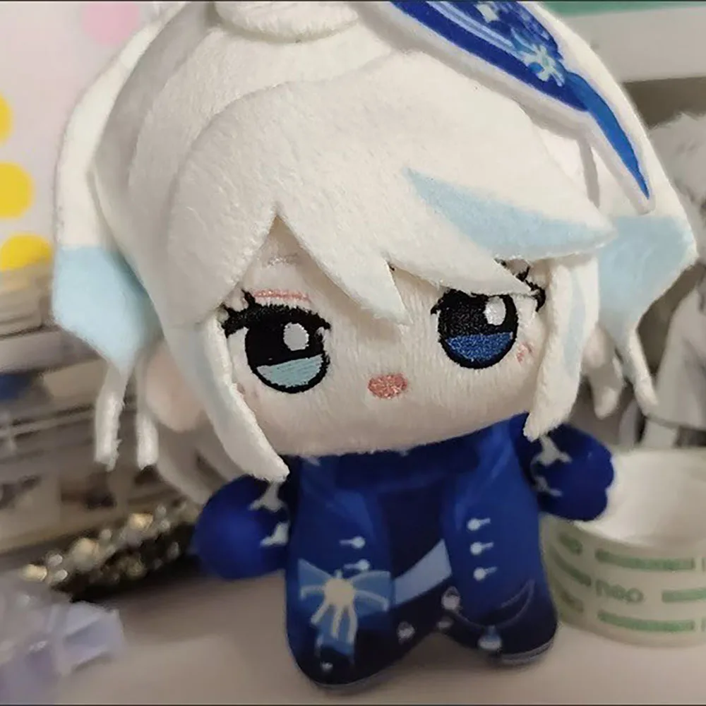 10cm Genshin Impact The Gods Furina Plush Neuvillette Stuffed Doll Mini Pendant Plush Toys Body XMAS Gift Fans Collects