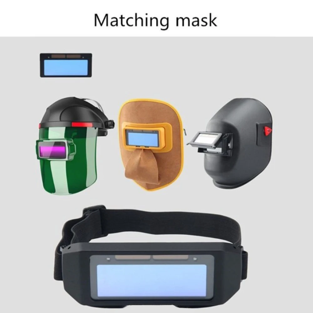 ABS Automatic Darkening Welding Filter With Lampshade Solar Auto Darkening Welding Helmet Eyes Protector Lens Soldering Tools