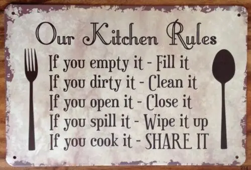 METAL SIGN WALL PLAQUE 