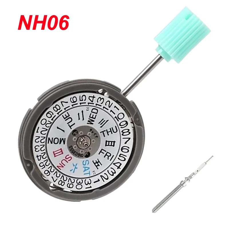 Original Japan NH05 NH06A High Accuracy Watch Automatic Mechanical Movement 21 Jewels Watch Parts Date Crown at 3 O'clock image 3