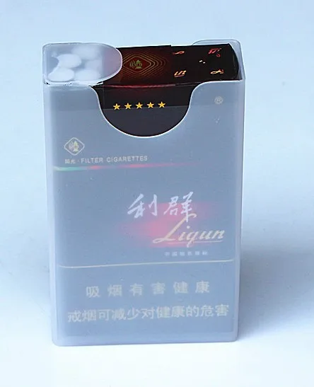 Wholesale -Transparent Plastic Cigarette Case hold 20pcs Cigarettes Cigarette Box /Holder 3styles Free Shipping 3pcs/lot