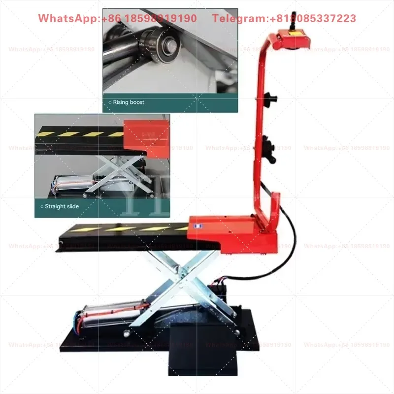 Pneumatic Tyre Wheel Lifter for Wheel Balancer Universal Air Operation Special Tire Lifting Machine Wheel Moving Carrying Device
