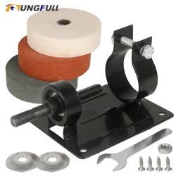 Grinding Wheel Stand Holder Electric Drill Modified Grinder Polisher Converter Bracket Kit for Ceramic Knife Metal Polishing