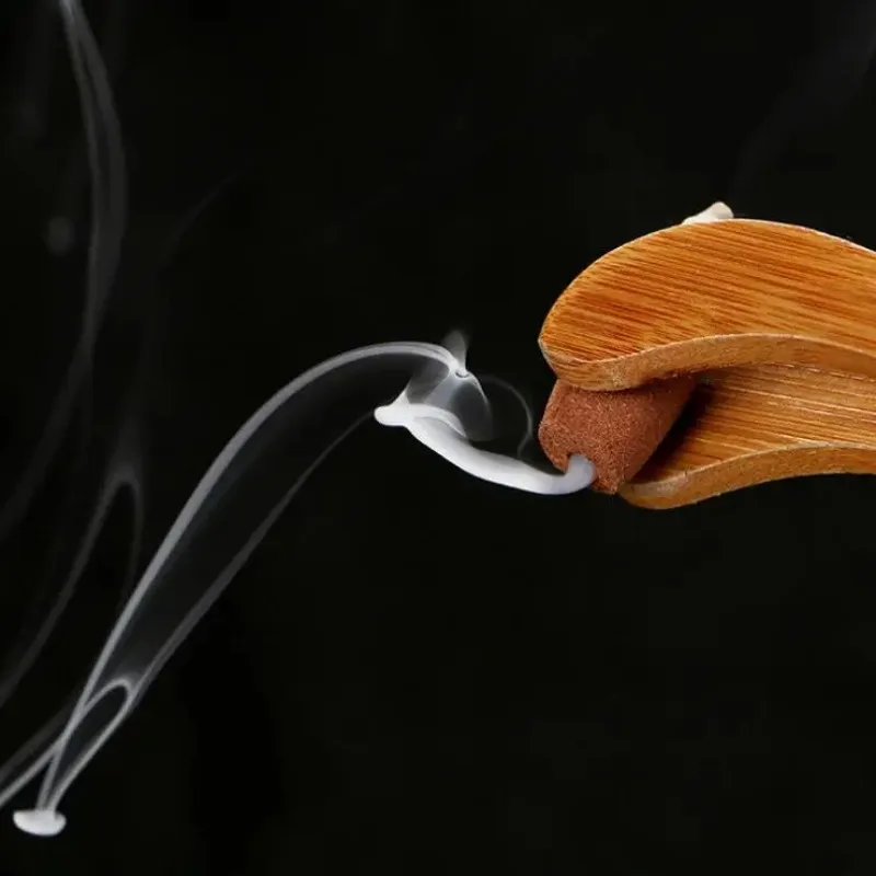 1Box Natural Sandalwood Backflow Incense Cones Handmade Agarwood Cones Incense Help Sleep Wormwood Incenso Drive Away Mosquitoes