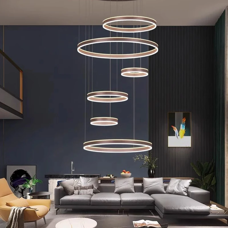 

Modern home decor ring led lights pendant light lamps for living room Chandeliers for dining room hanging light indoor lighting