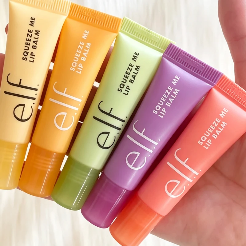 Elf Lip Gloss 6-Colors Fruit Candy Lip Balm Lightweight Moisturizing Repairing Improve Dryness Create Naturally Plump Lip Makeup