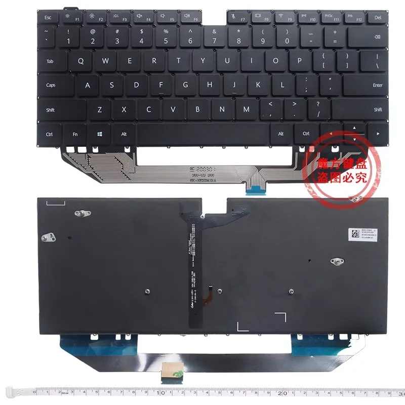 teclado preto dos eua para huawei luz de fundo para mach w19 mach w29bl w29 w09 mach w19l mach w19b wx9 matebook x pro novo 01
