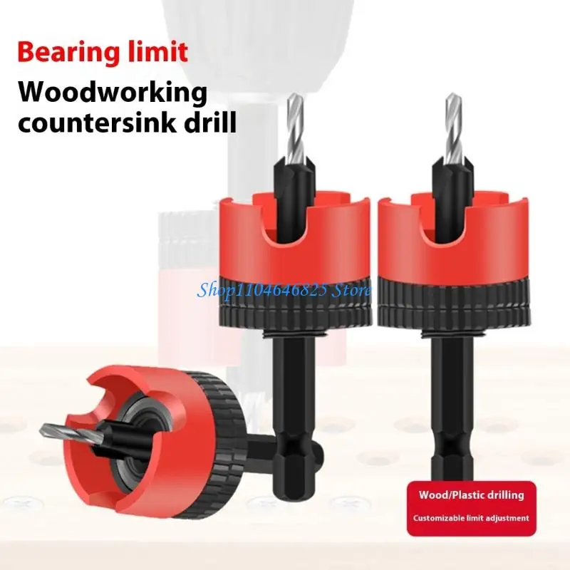 Utensile per trapano svasatore in acciaio resistenza per svasatura a profondità regolabile