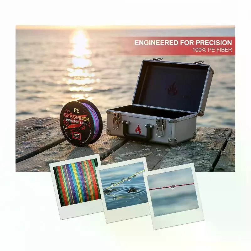 8 Strands 100M PE Braided Fishing Line Multifilament Fishing Lines Sea Wire Fly Carp Braided Line Smooth Carp Fishing Line