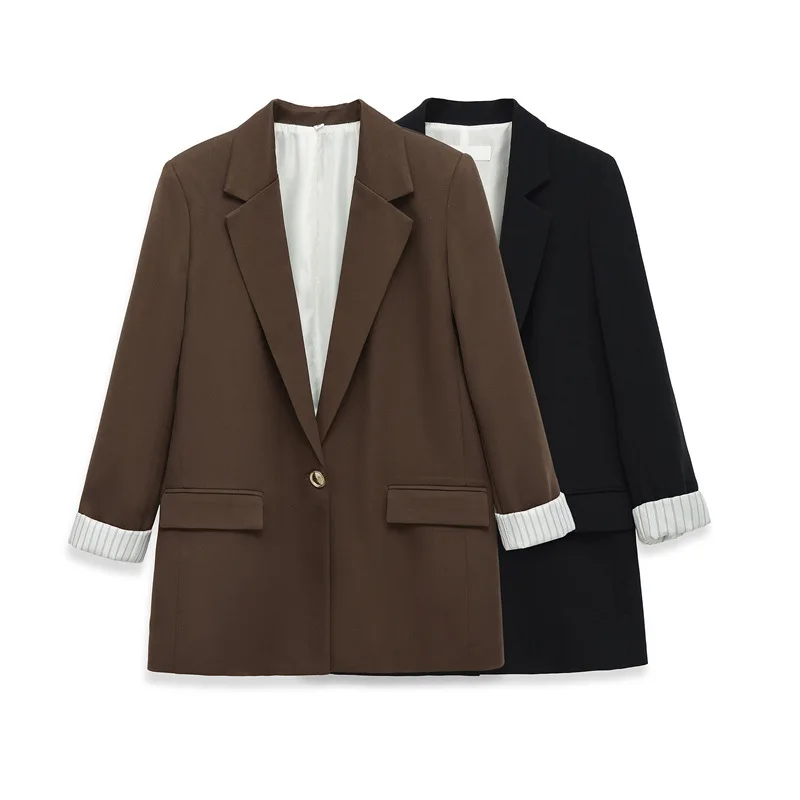 Spring New Loose Lapel Shoulder Blazer
