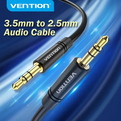 Vention 3.5 to 2.5 Aux Cable Jack 3.5 mm to Jack 2.5 mm Audio Cable Jack 3.5 for Headphone Aux Speaker Connector Cord 2.5 to 3.5