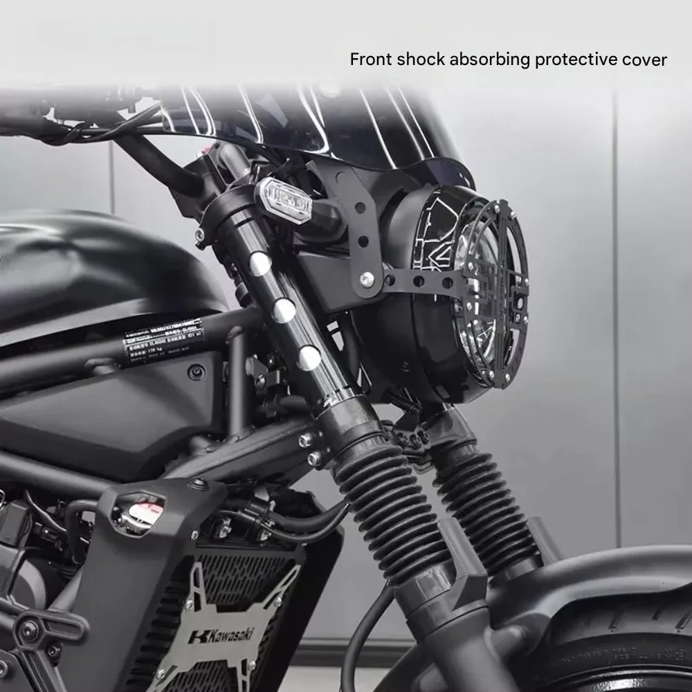 For Kawasaki Eliminator 500, Modified Front Shock Absorber Protective Cover, Thickened Shock Absorber Decorative Accessories.