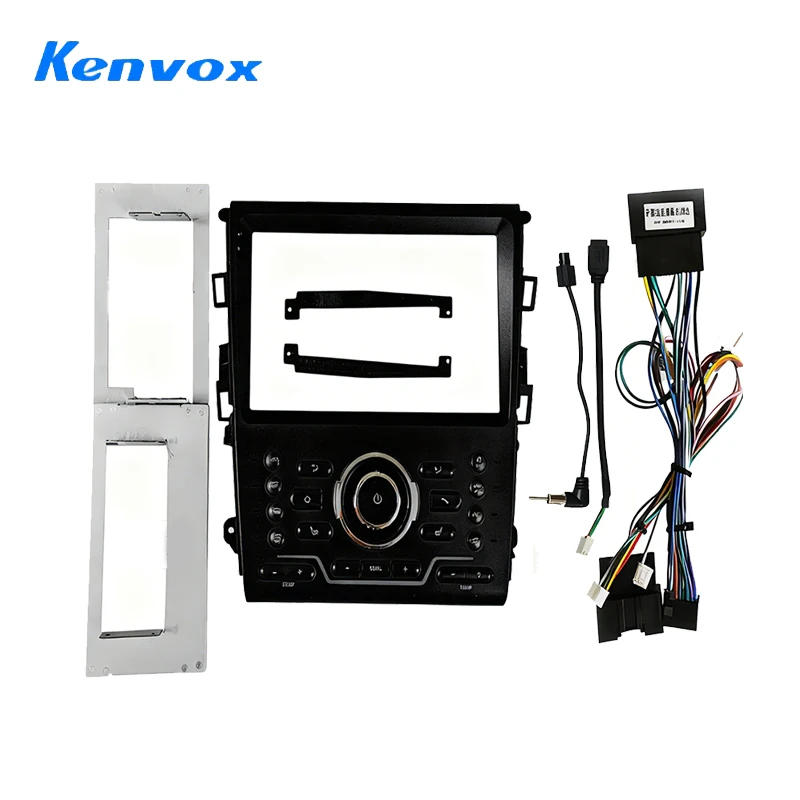 

9inch Android car audio radio fascia frame for Ford Mondeo 2013-2018 2Din Stereo DVD Dash mount kit panel wire cable adapter