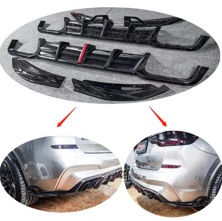 

Carbon Fiber Rear Diffuser for BMW F97 X3M LCI Rear Bumper Lip