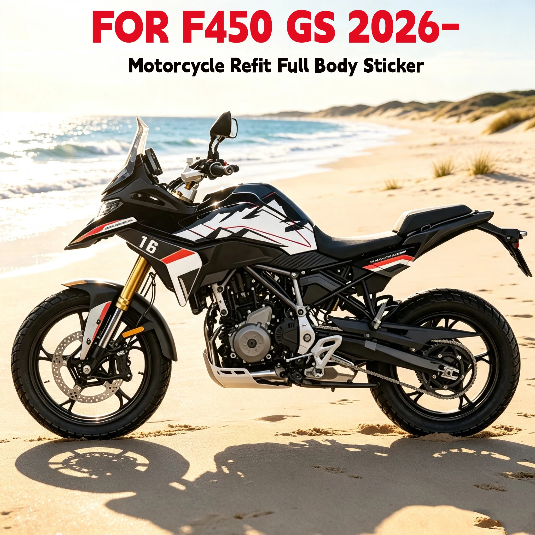 Motorcycle Refit Full Body Sticker for Bmw F 450 Gs F450 Gs 2026-F450Gs Fuel Tank Side Decal Protector Decoration Sets Stickers