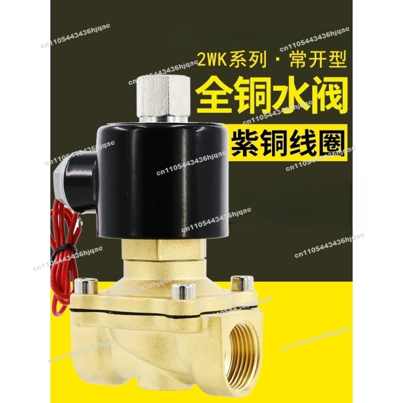 Solenoid Switch Valve Normally Open Solenoid 220v Water Pipe Battery Cutting Valve Electronic Valve Coil 24v