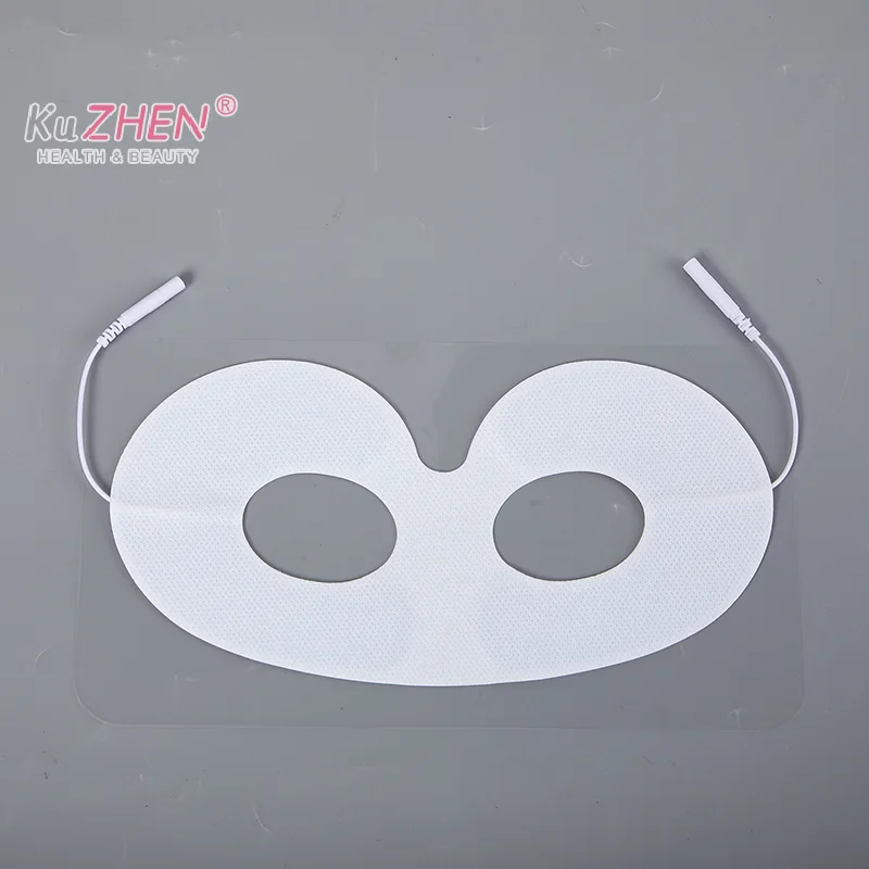 Non Woven Self Adhesive EMS Eye Mask Cover Tens Electrode Pad For Electronic Pulse Therapy Massager with Plug Hole