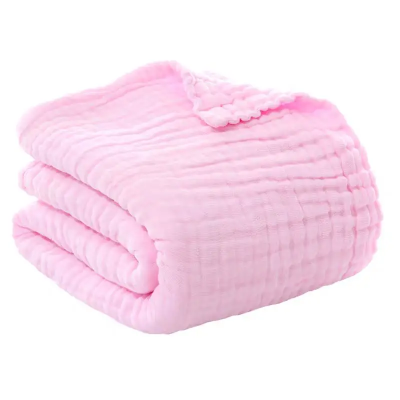 

Pure cotton age 2 baby gauze bath towels Newborn cotton super soft absorbent Newborn baby bath towel 105*105cm (6 layers)