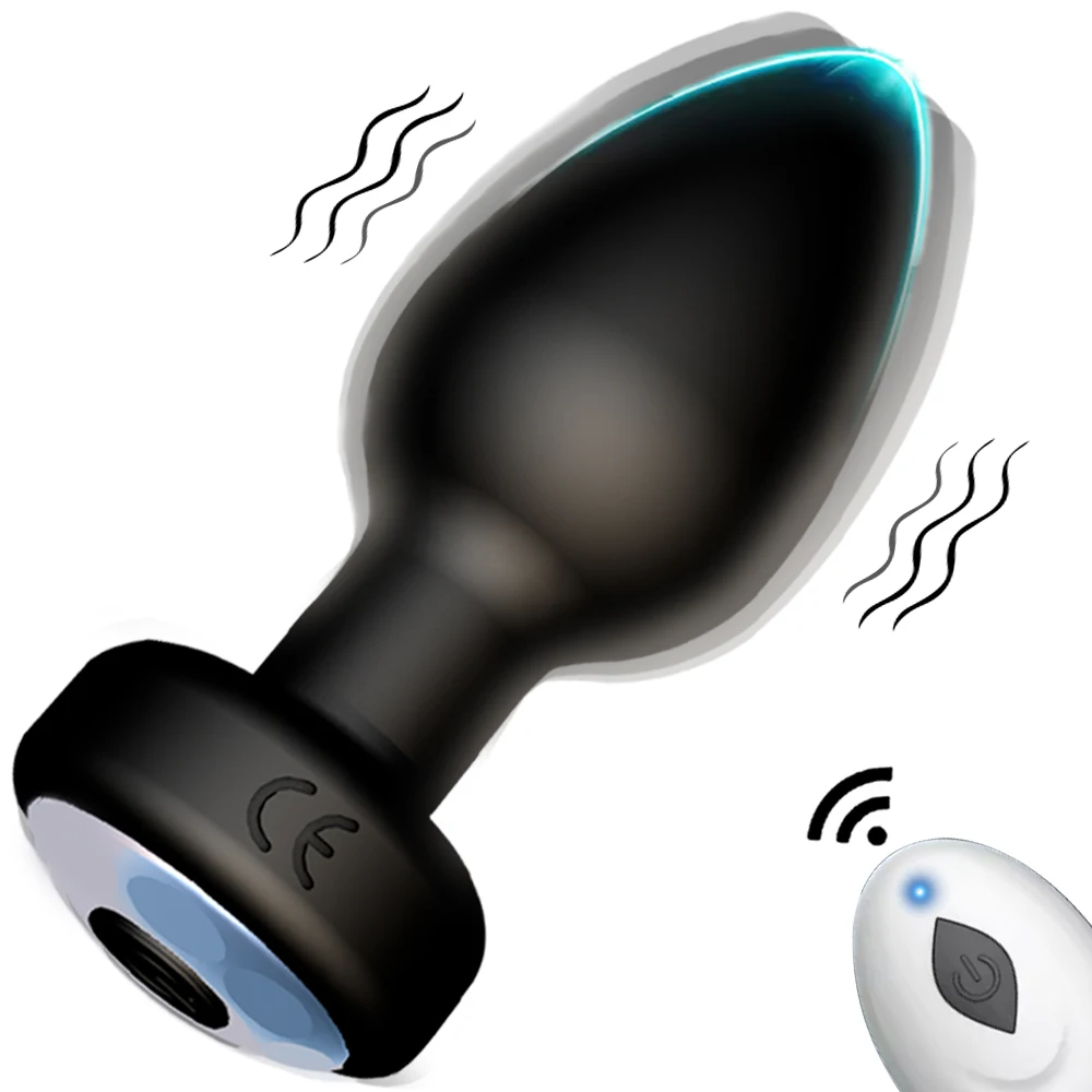 Vibrador Anal con tapón Anal, Control remoto inalámbrico, masajeador de próstata para hombres, masturbador vaginal femenino, juguete sexual para parejas, suministros sexuales
